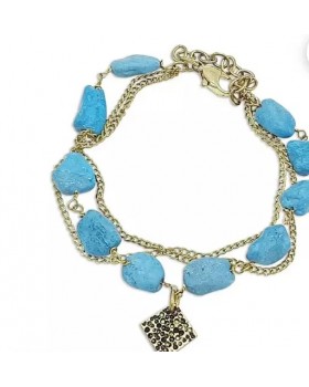 Sleeping Beauty Turquoise beaded Bracelet
